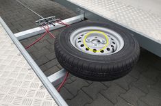 Halter für Reserverad Anssems AMT ECO an Achsmontage