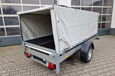 Plane & Gestell (S) grau 270x128x100cm für Brenderup 2270S