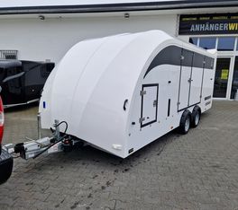 BJT Race Transporter 5 550x212x189cm weiß Lichtpaket Showlicht ASR 3500kg Abverkauf