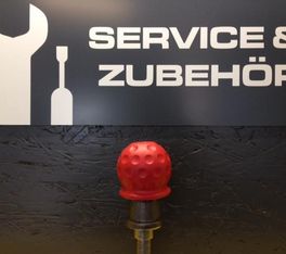 Softball rot Kupplungs Kugelschutz Stoßschutz Gummi weich AL-KO