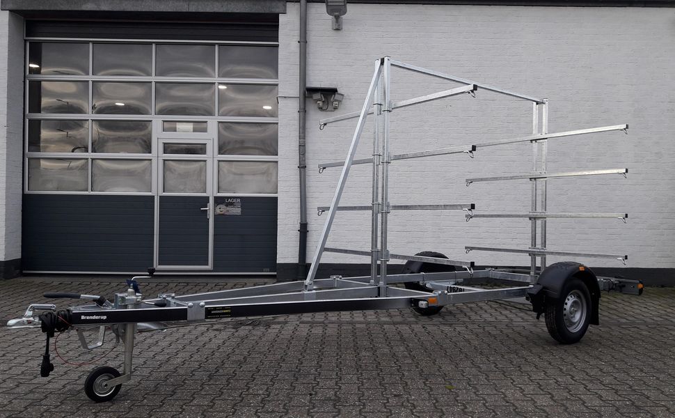 trailershop.de Brenderup Boattrailer Bootsanhänger 161000B CX Kanu Kayak Gestell 1000kg gebremst A