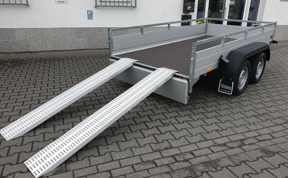 trailershop.de Saris Anhänger FW2000 McAlu Pro 306x155x45cm M Rampen Ansicht A