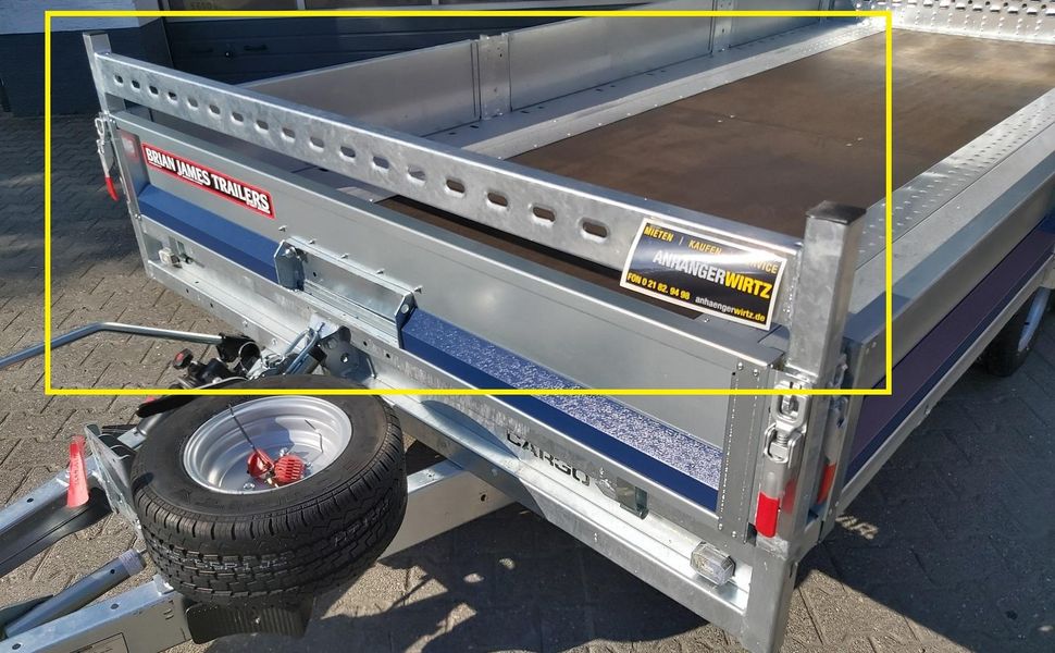 trailershop.de H Gestell Leiterhalterung 210cm breite Brian James CarGO Connect Ansicht A
