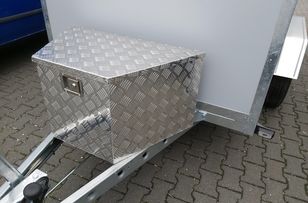 Werkzeugbox Staubox Aluminium Deichselkasten abschließbar trapezform 86/40x40x45cm size (XL)