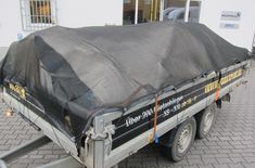 Netzplane luftdurchlässig 350 x 210cm mit Expanderseil für Anhänger bis M
