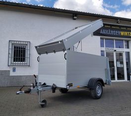 ALUBOXX Deckelanhänger GTB 1200 VT2 251x126x118cm Heckrampe (S) 1160kg Sommer Aktion