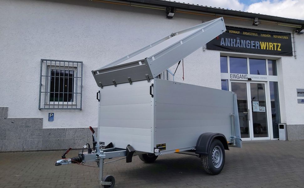 trailershop.de ALUBOXX Deckelanhänger GTB 1200 VT2 251x126x118cm S 1160kg Ansicht A
