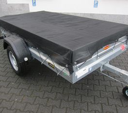 Netzplane luftdurchlässig 250 x 160cm mit Expanderseil für Anhänger bis S / 876.002.250.160