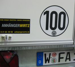 100 km/H Saris Tandem Fahrgestell Radstoßdämfersatz Tieflader montiert