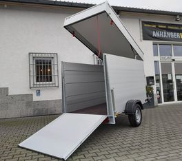 ALUBOXX Deckelanhänger GTB 1200 VT3 251x126x153cm Heckrampe (S) 1200kg Sommer Aktion