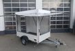 trailershop.de Verkaufsanhänger TFS Multi VK 250.02 250x150x200 2 Klappen Hecktür 230V IL Dachlüfter 100kmH 1300kg E