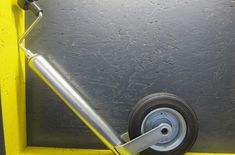 Stützrad 48mm Stahl / Vollgummi Rad 200x50mm