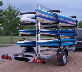 Brenderup Boattrailer Bootsanhänger 8116 160750UB Kanu/Kayak SUP Board Gestell 750kg 306002 311947