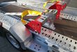 trailershop.de Trac Strap mit Gurten für Kettenbagger Sicherung für 130cm breite Digger Plant B 