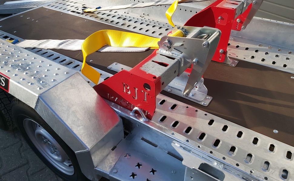 trailershop.de Trac Strap mit Gurten für Kettenbagger Sicherung für 130cm breite Digger Plant B