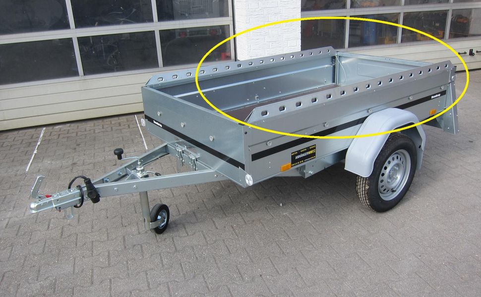 trailershop.de Zubehör Bordwand Reling Stahl XS Kit rechts links für Brenderup Kippi 200 1205SUB500 3250S Ansicht AA.JPG