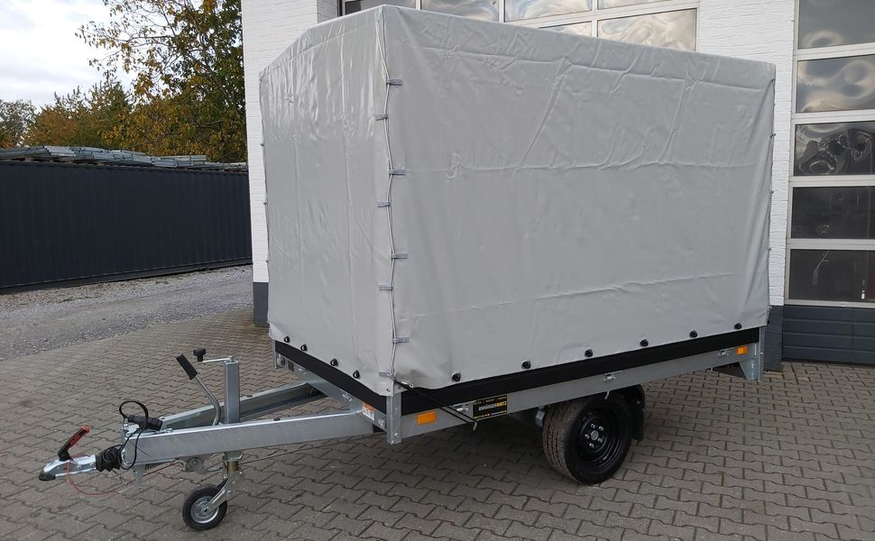 trailershop.de Plane Gestell S grau 256x150 160cm hoch für Saris PL K1 256 150 Quadratrunge Bild A