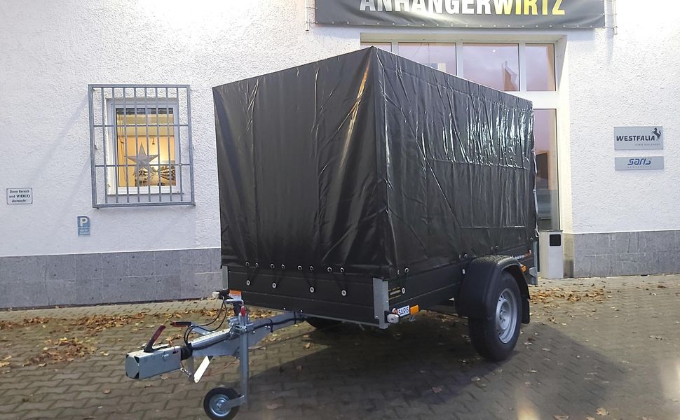 trailershop.de Plane & Gestell (S) black deal 150cm für DV MG Mc Alu Pro