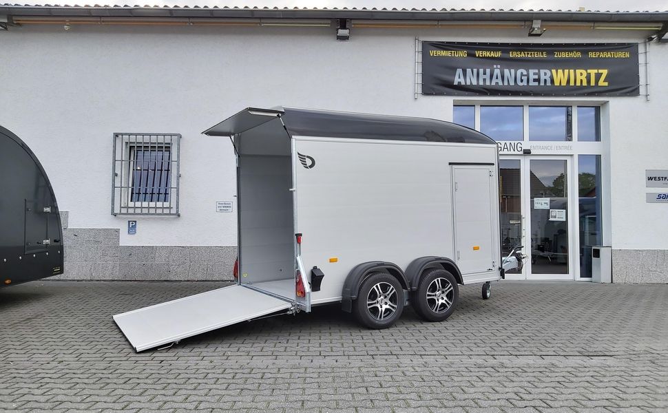 trailershop.de roadster 312x167x199cm Alu Poly black Seitentür Alufelgen blck 100 kmH Pullman 2500kg 2020 A