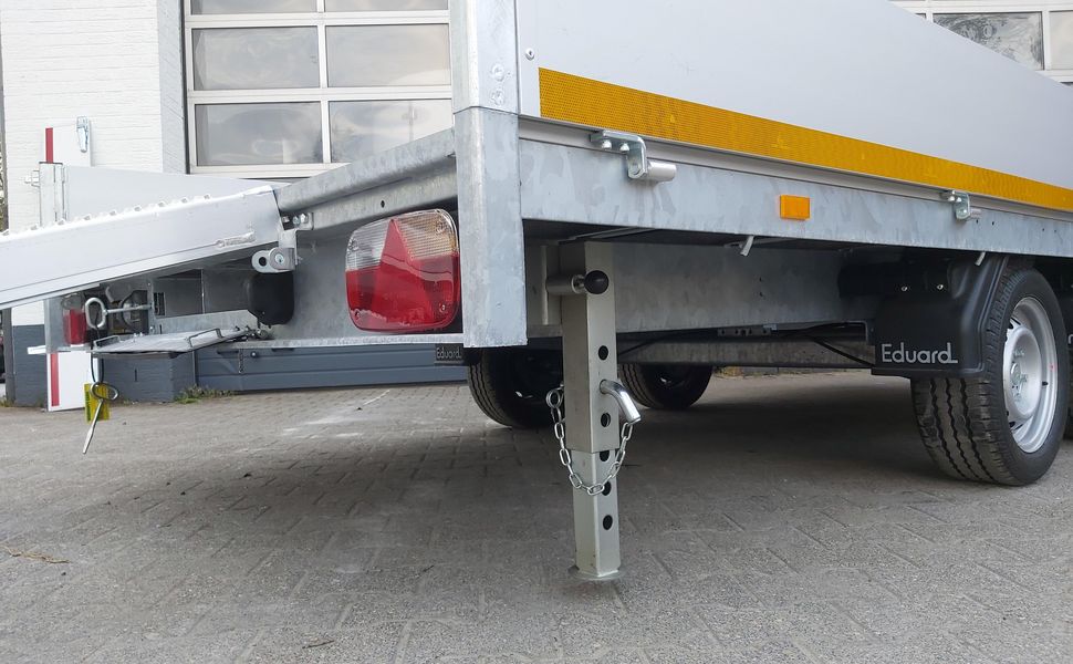 trailershop.de Zubehör Stützen Heckstützen Set mit Bolzen für EDUARD Hochlader Kipper A