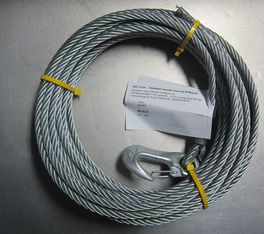Seil für Winde 12m bis 875kg für Seilwinde ALKO 900 901 901A 7mm