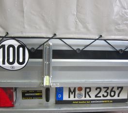 100 km/H AL-KO Einachs Fahrgestell Cargo Brenderup mit Prüfung anbau Gutachten