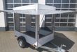 trailershop.de Verkaufsanhänger TFS Multi VK 252.00 250x150x200cm 3 Klappen Hecktür 230Volt Dachlüfter 100 1300kg