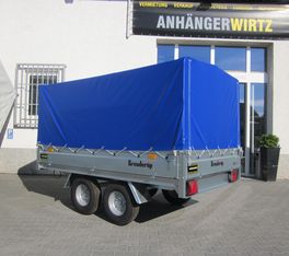 Plane & Gestell (S) grau 258x150x117cm hoch für Brenderup 3250 3251