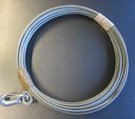 Seil für Seilwinde - 15 m Drahtseil verzinkt 6mm