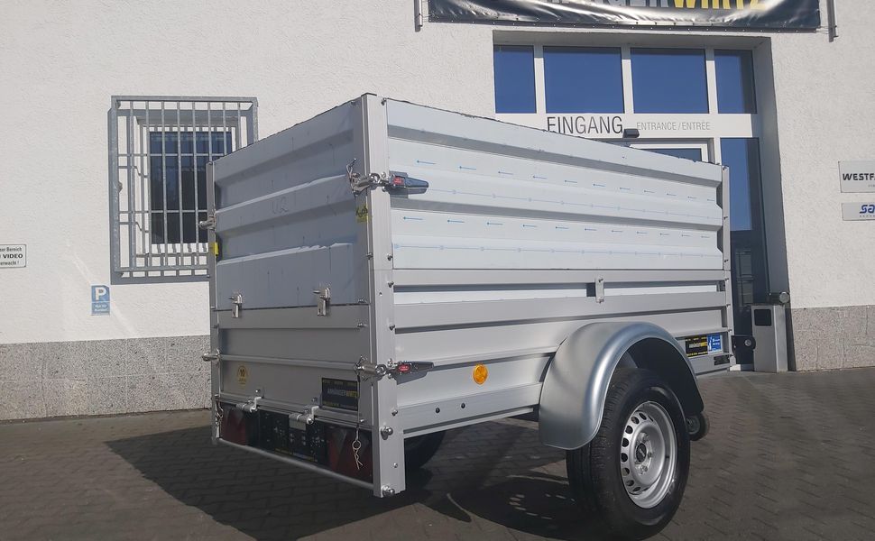 trailershop.de Bordwandaufsatz VA Stahl XS 50cm 205x105cm für Koch Anhänger
