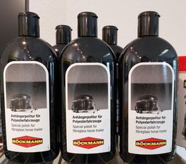 Poly Reiniger & Pflege Politur für Polyester Anhänger Bauteile Flasche 500ml Pflege für Polyanhänger