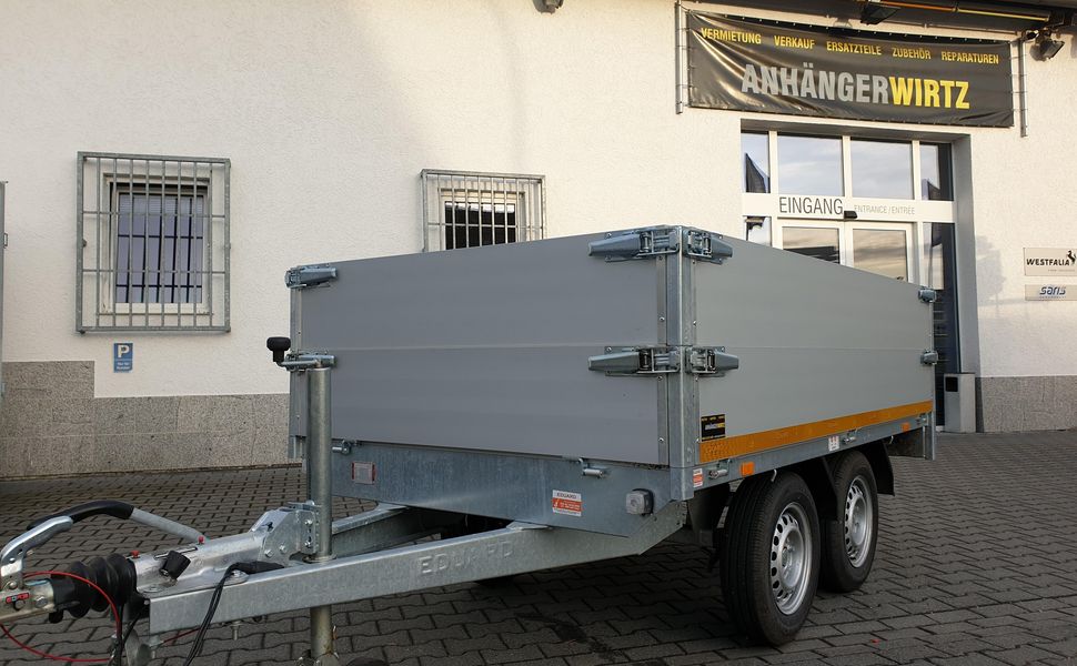 trailershop.de Bordwandaufsatz Alu S 260x150cm 30cm pendelbar für EDUARD 2615