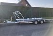 trailershop.de Brian James A4 Transporter 500x200cm blackline Alufelgen silber Rampen 240cm Reifenregal 3000kg D