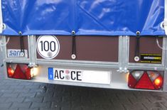100 km/H Saris Einachs Fahrgestell Radstoßdämpfersatz Tieflader montiert