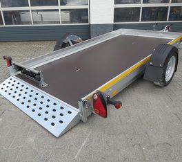 Senklift Anhänger MSL 1530/151 301x151x10cm yellow Plattform hydraulisch absenkbar 1500kg