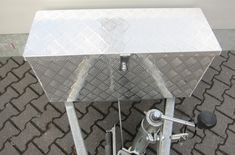 Werkzeugbox Staubox Aluminium Werkzeugkoffer abschließbar rechteckform 84x40x31cm size (L)