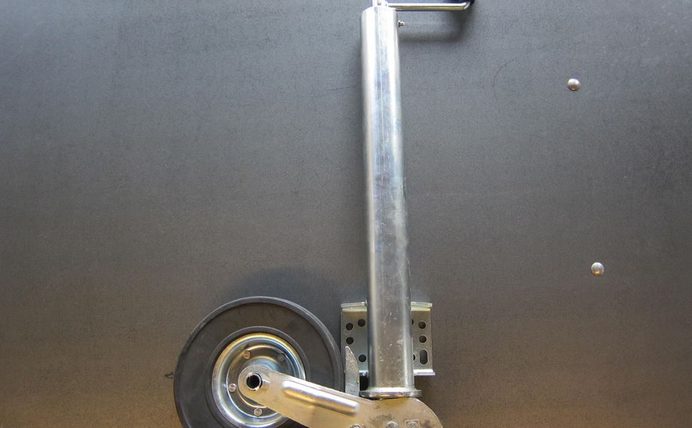 trailershop.de Anhänger Zubehör Stützrad Automatik 60mm Vollgummirad Stahlfelge 225x75 Langhub Bild B.JPG