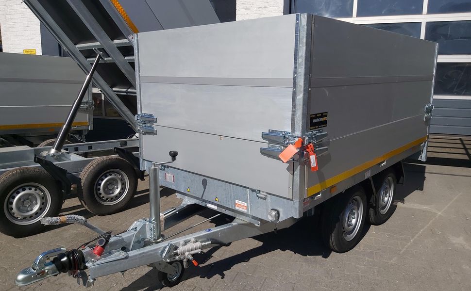 trailershop.de Zubehör Bordwandaufsatz Alu S 260x150cm +70cm pendelbar für EDUARD Kipper Ansicht A