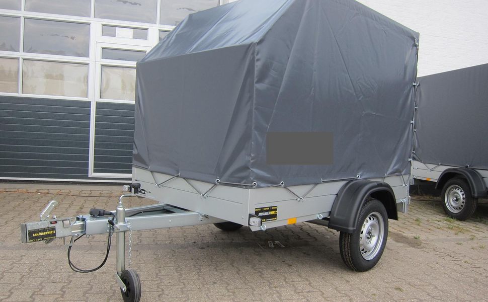 trailershop.de Aluliner PKW Anhänger GT 750 211x126x150cm Hochplane aero grau XS 750kg.JPG