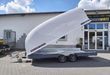 trailershop.de BJT Race Shuttle 3 Transporter 470x195x160cm ankippbar Alufelgen blck 100kmH 3000kg Ansicht A