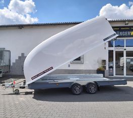 BJT Race Shuttle 3 Transporter 470x195x160cm ankippbar Alufelgen black 100km/H 3000kg