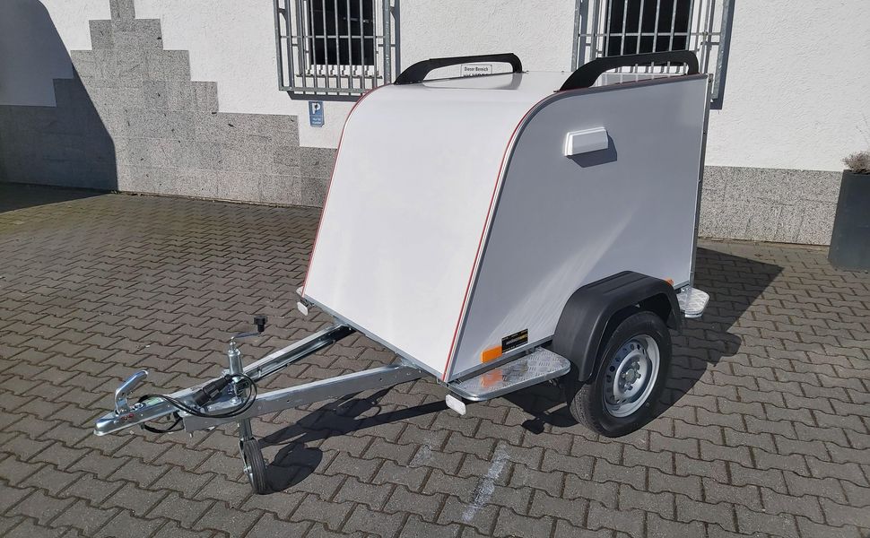 trailershop.de Kofferanhänger TF2 S Mini 145x110x90cm Reling 100kmH 750kg A