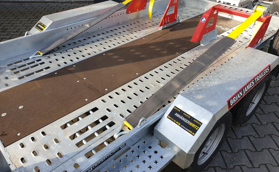 Trac Strap mit Gurten für Kettenbagger Sicherung für 170cm breite Digger Plant 2