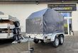 trailershop.de Aluliner Planen Anhänger GTT 2000 251x126x150cm Plane aero schräg S 2000kg A