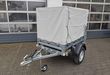 trailershop.de Plane & Gestell XXS grau 144x 93x116cm für Brenderup Kippi 150 A