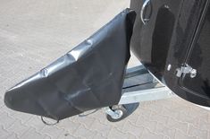 Abdeckhaube Schutzhaube schwarz für Zugeinrichtung & Stützrad z.B. Pferdeanhänger