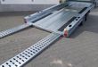 trailershop.de BJT Race Shuttle 3 Transporter 470x195x160cm ankippbar Alufelgen blck 100kmH 3000kg Ansicht F