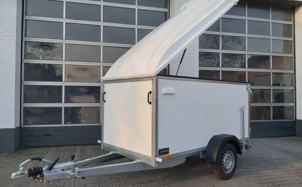 trailershop.de Kofferanhänger Kargo Deckel TFDL 250.00 245x130x140cm 100kmH 1300kg A