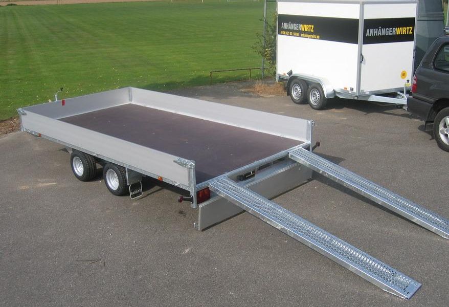 trailershop.de Allzweck XL 406x220 Bordwände 10 Zoll Ansicht Heck Rampen