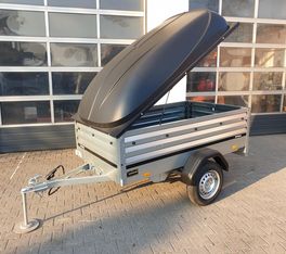 Deckelanhänger Brenderup 1205 SXLUB 750 203x116x55cm mit ABS Deckel schwarz 750kg online Aktion